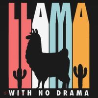 Llama With No Drama No Drama Llama Baby Bodysuit thumb 2