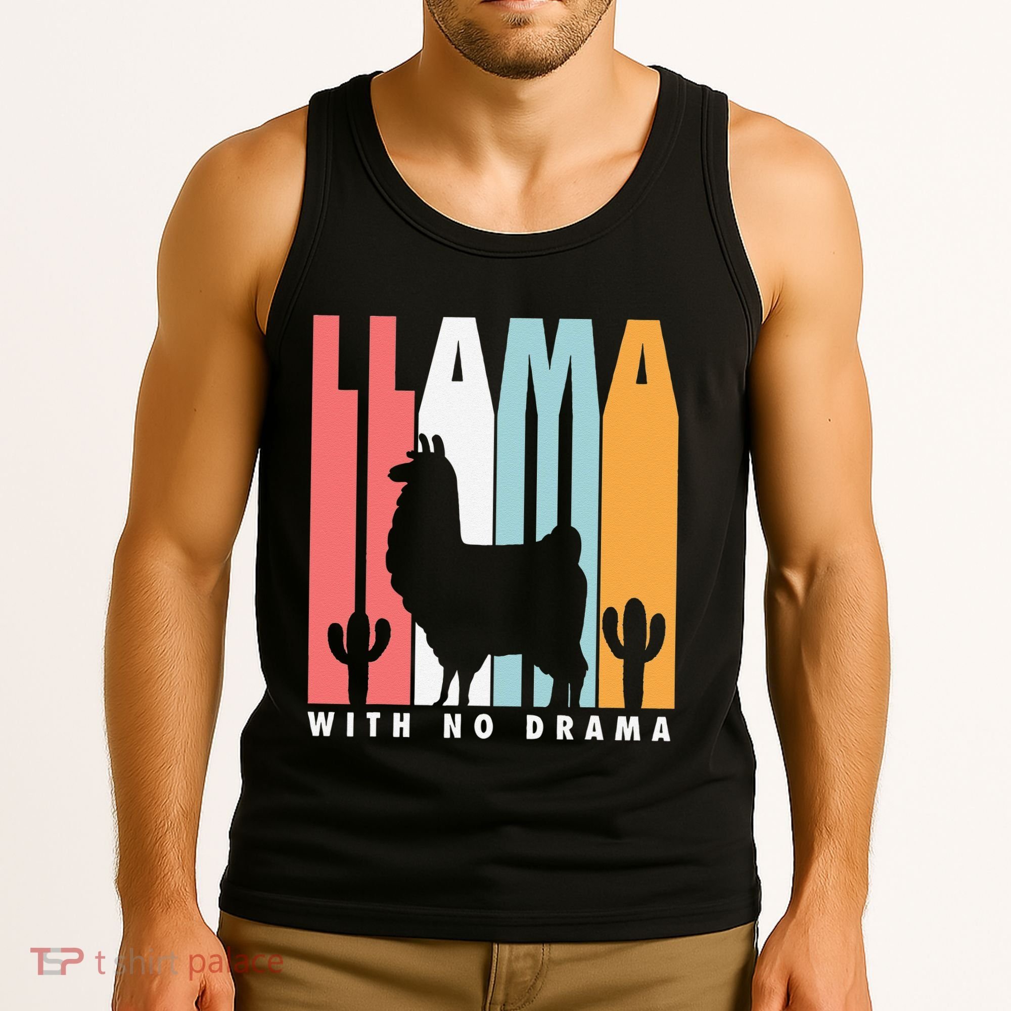 Llama With No Drama No Drama Llama Tank Top