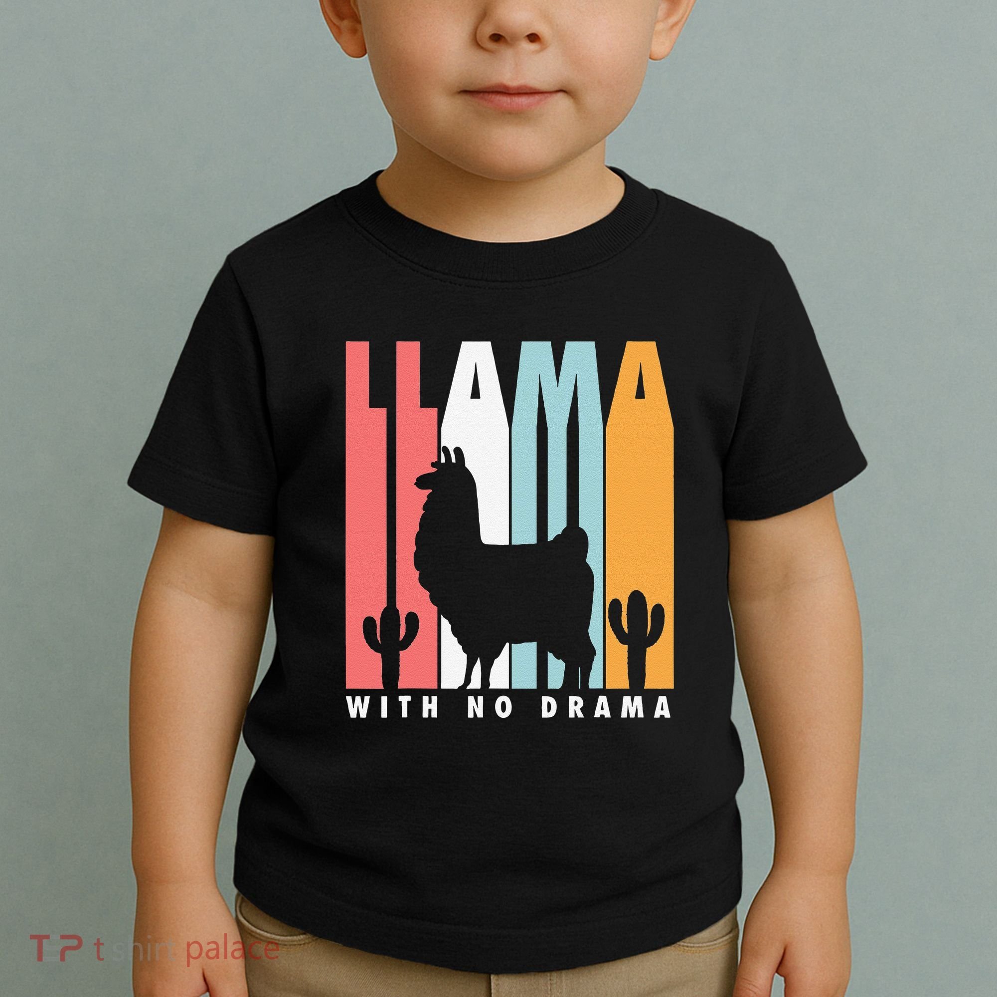 Llama With No Drama No Drama Llama Toddler T-Shirt
