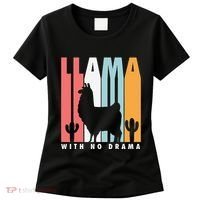 Llama With No Drama No Drama Llama Women's T-Shirt thumb 0
