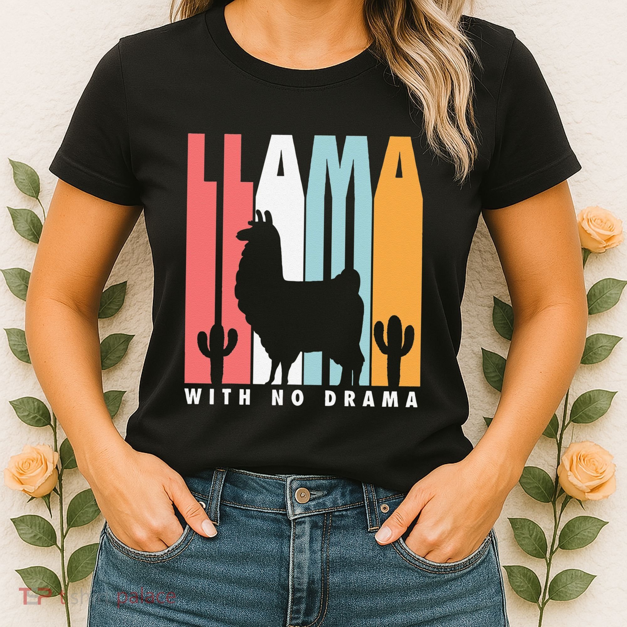 Llama With No Drama No Drama Llama Women's T-Shirt