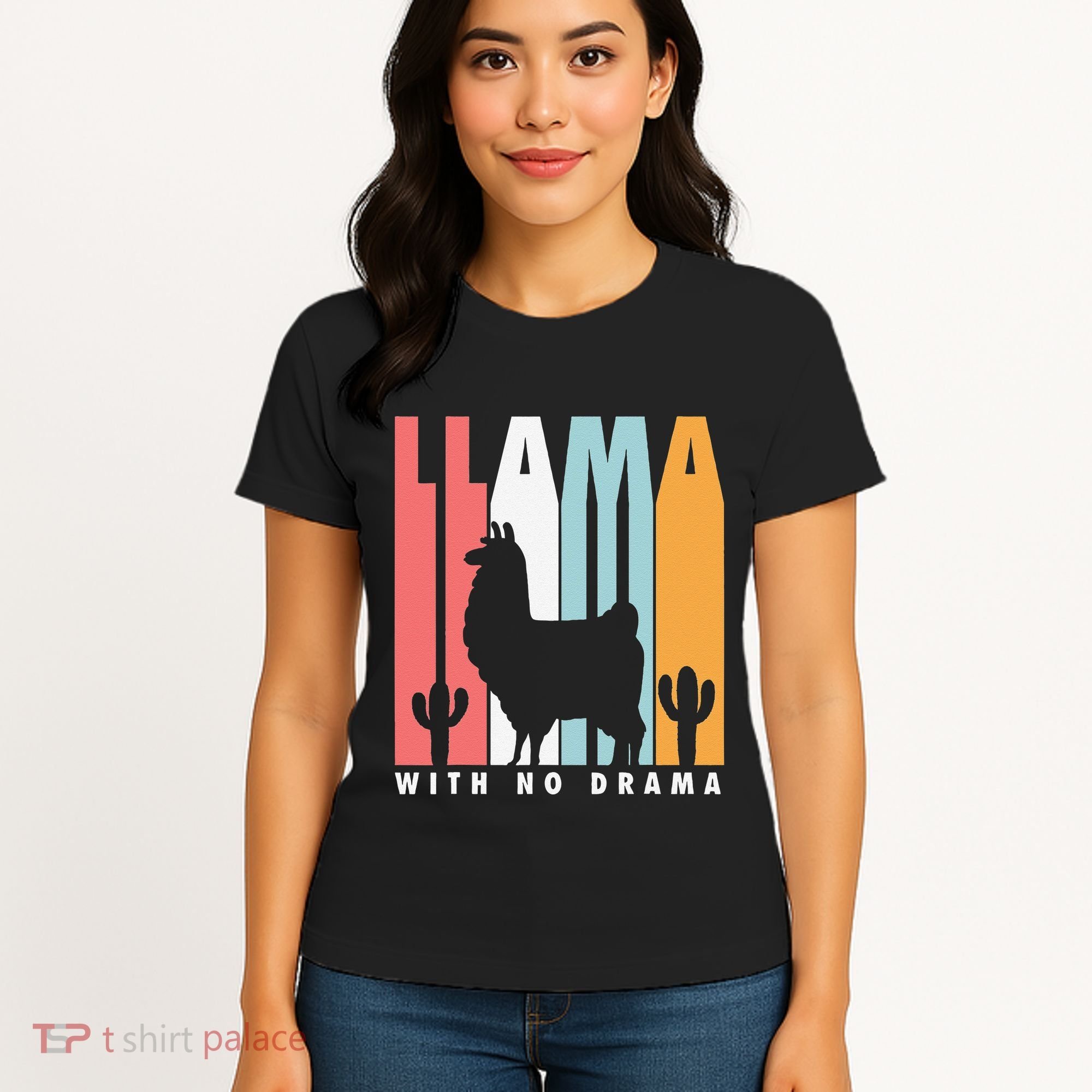 Llama With No Drama No Drama Llama Women's T-Shirt