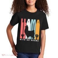 Llama With No Drama No Drama Llama Kids T-Shirt thumb 2