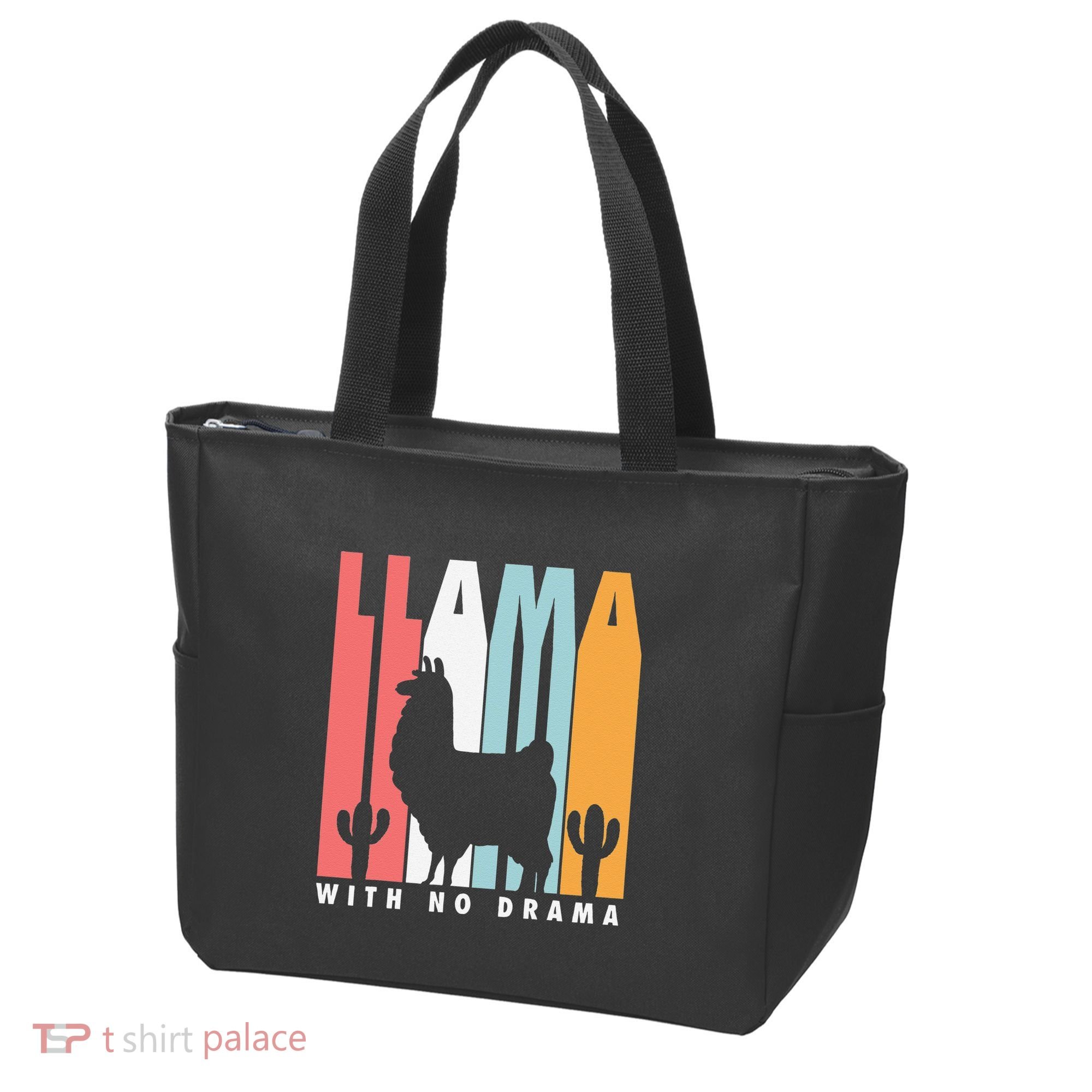Llama With No Drama No Drama Llama Tote Bag