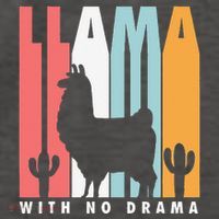Llama With No Drama No Drama Llama Vector Backpack thumb 2