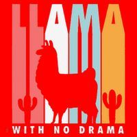 Llama With No Drama No Drama Llama Santa Hat thumb 1