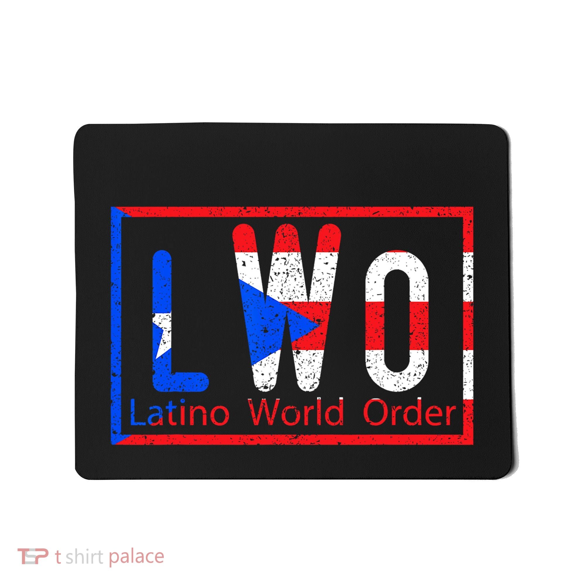 Latino World Order Puerto Rico Blue And Red Mousepad