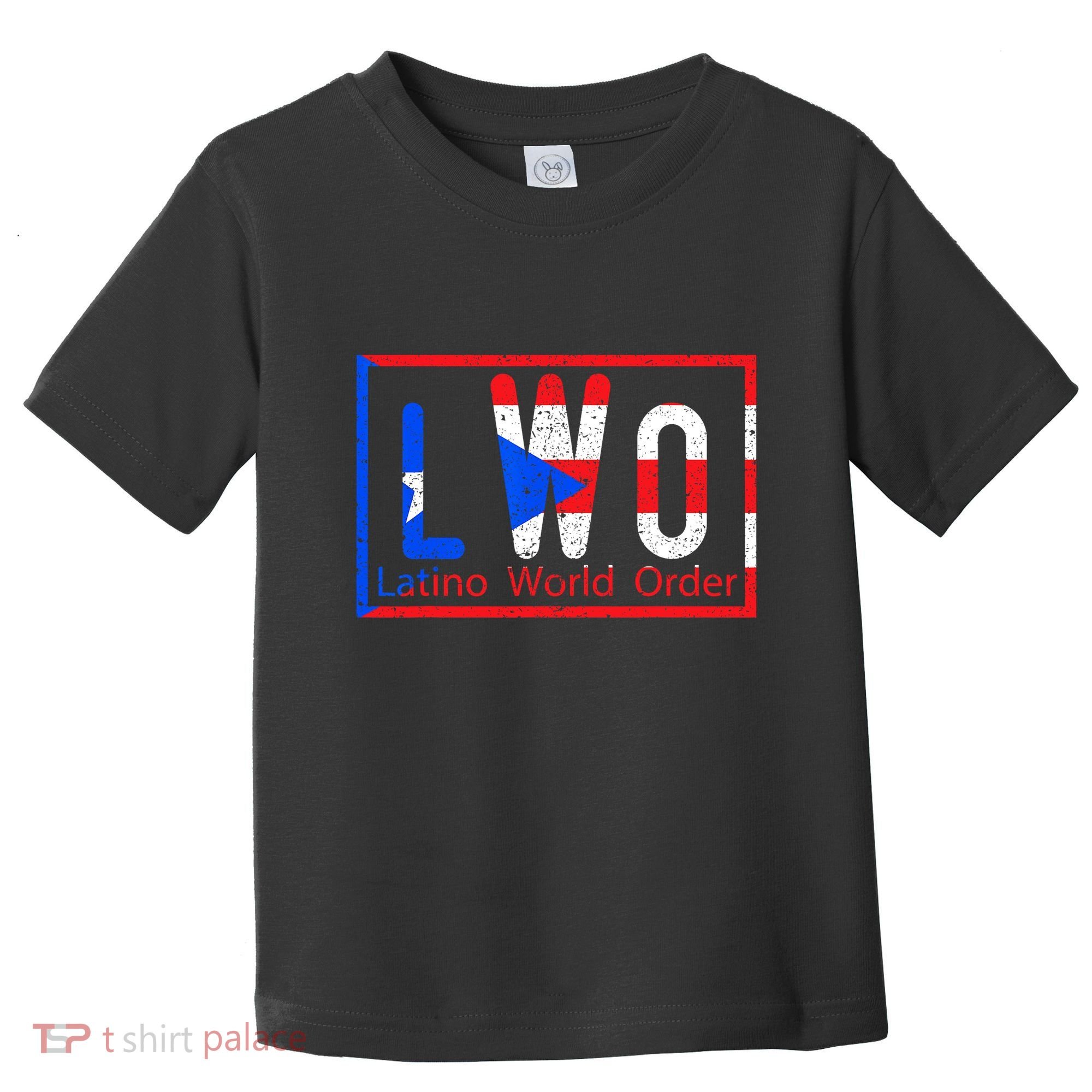 Latino World Order Puerto Rico Blue And Red Toddler T-Shirt