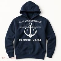 Lake Wallenpaupack Pennsylvania Funny Fishing Camping Gift Hoodie thumb 0