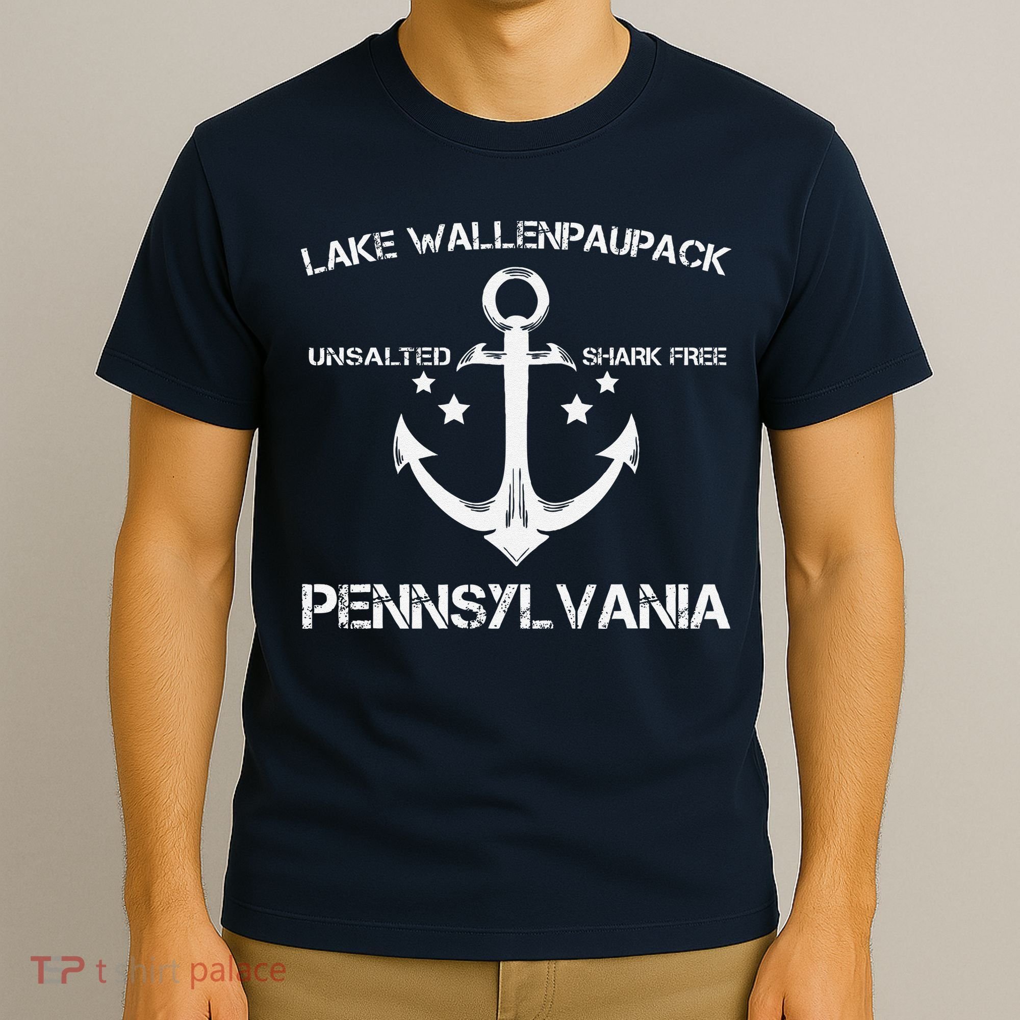 Lake Wallenpaupack Pennsylvania Funny Fishing Camping Gift T-Shirt