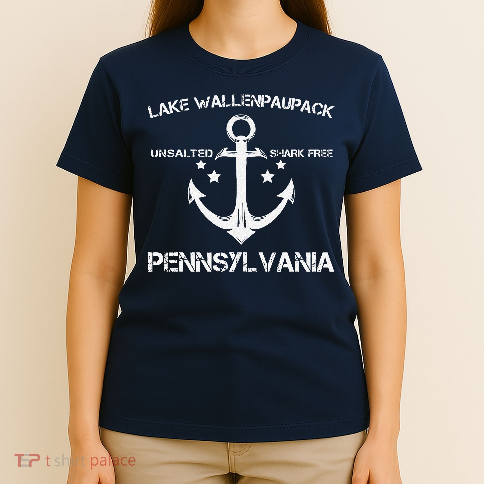 Lake Wallenpaupack Pennsylvania Funny Fishing Camping Gift T-Shirt