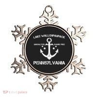 Lake Wallenpaupack Pennsylvania Funny Fishing Camping Gif Ornament thumb 0
