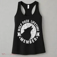 Lifetime Wolf Pack Member Distressed Howling Women's Tank Top thumb 3