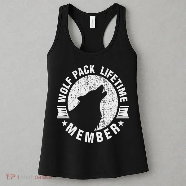 Lifetime Wolf Pack Member Distressed Howling Women's Tank Top