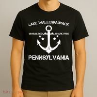 LAKE WALLENPAUPACK PENNSYLVANIA Funny Fishing Camping Gift T-Shirt thumb 3
