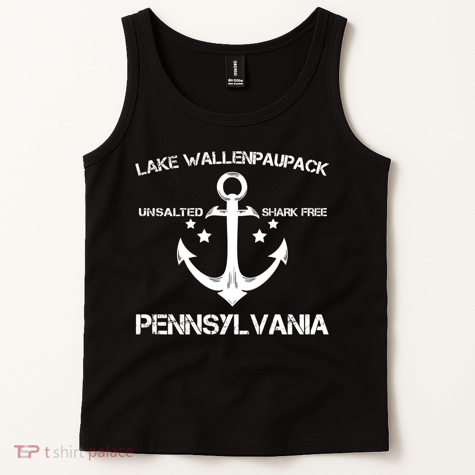 LAKE WALLENPAUPACK PENNSYLVANIA Funny Fishing Camping Gift Tank Top