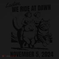 Ladies We Ride At Dawn November 5 2024 Cat Lady Election Women's Hoodie thumb 2