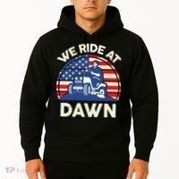 LawnMowing We Ride At Dawn LawnMower Hoodie thumb 2