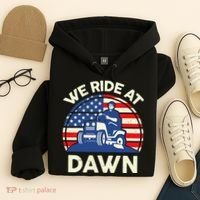 LawnMowing We Ride At Dawn LawnMower Hoodie thumb 4