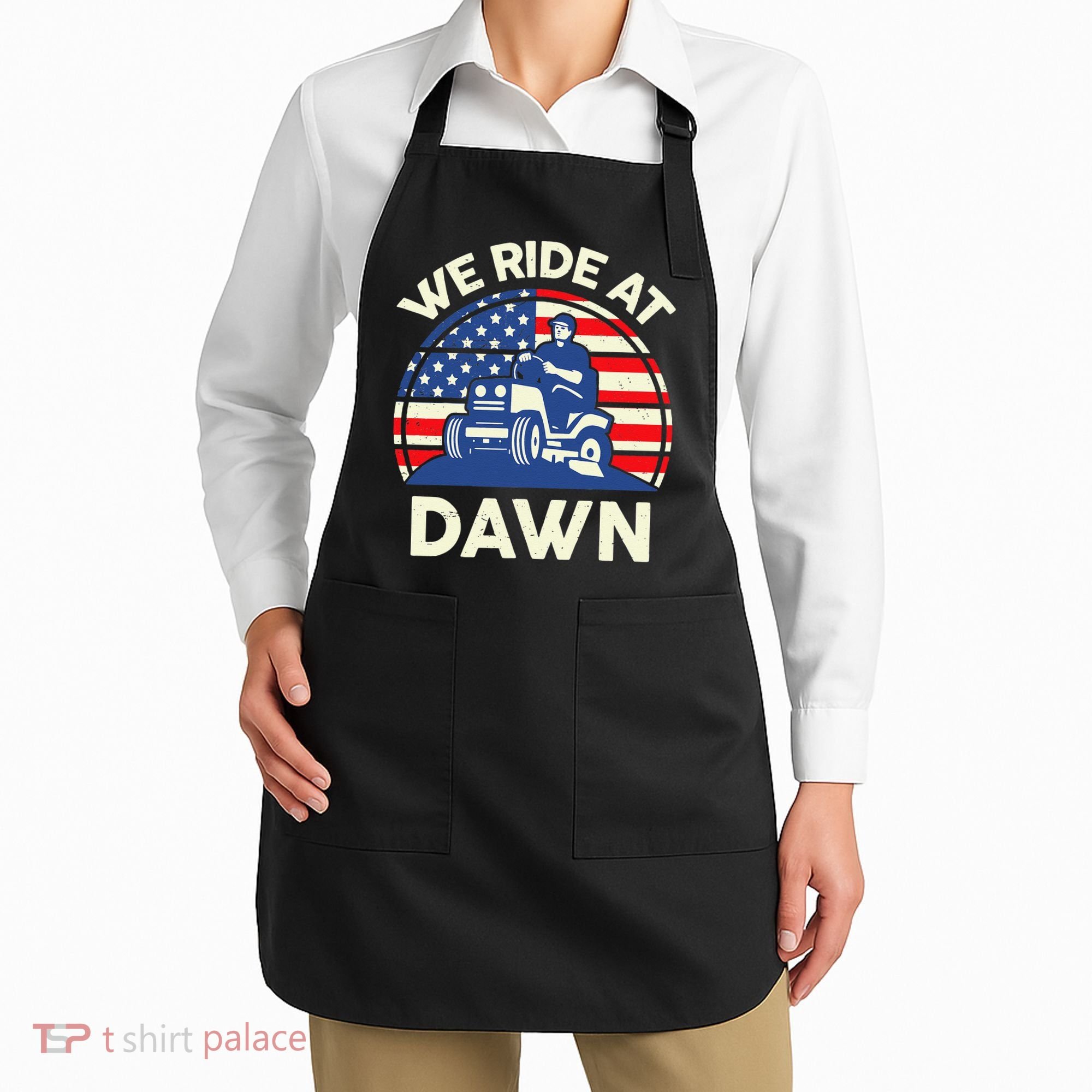 LawnMowing We Ride At Dawn LawnMower Apron