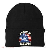 LawnMowing We Ride At Dawn LawnMower Beanie thumb 0