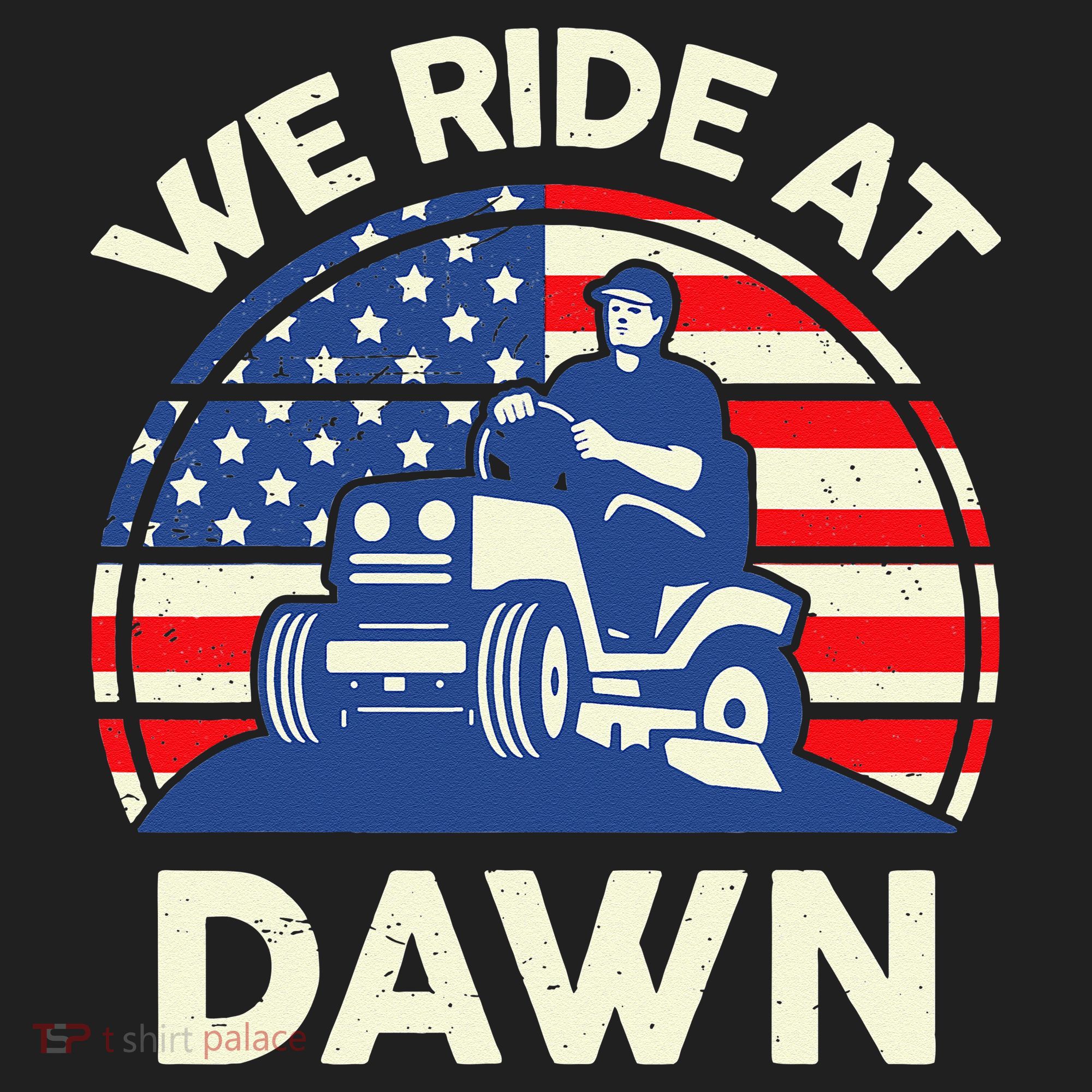 LawnMowing We Ride At Dawn LawnMower Beanie