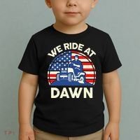 LawnMowing We Ride At Dawn LawnMower Toddler T-Shirt thumb 2