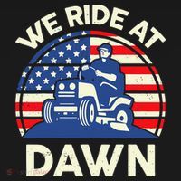 LawnMowing We Ride At Dawn LawnMower Visor thumb 3