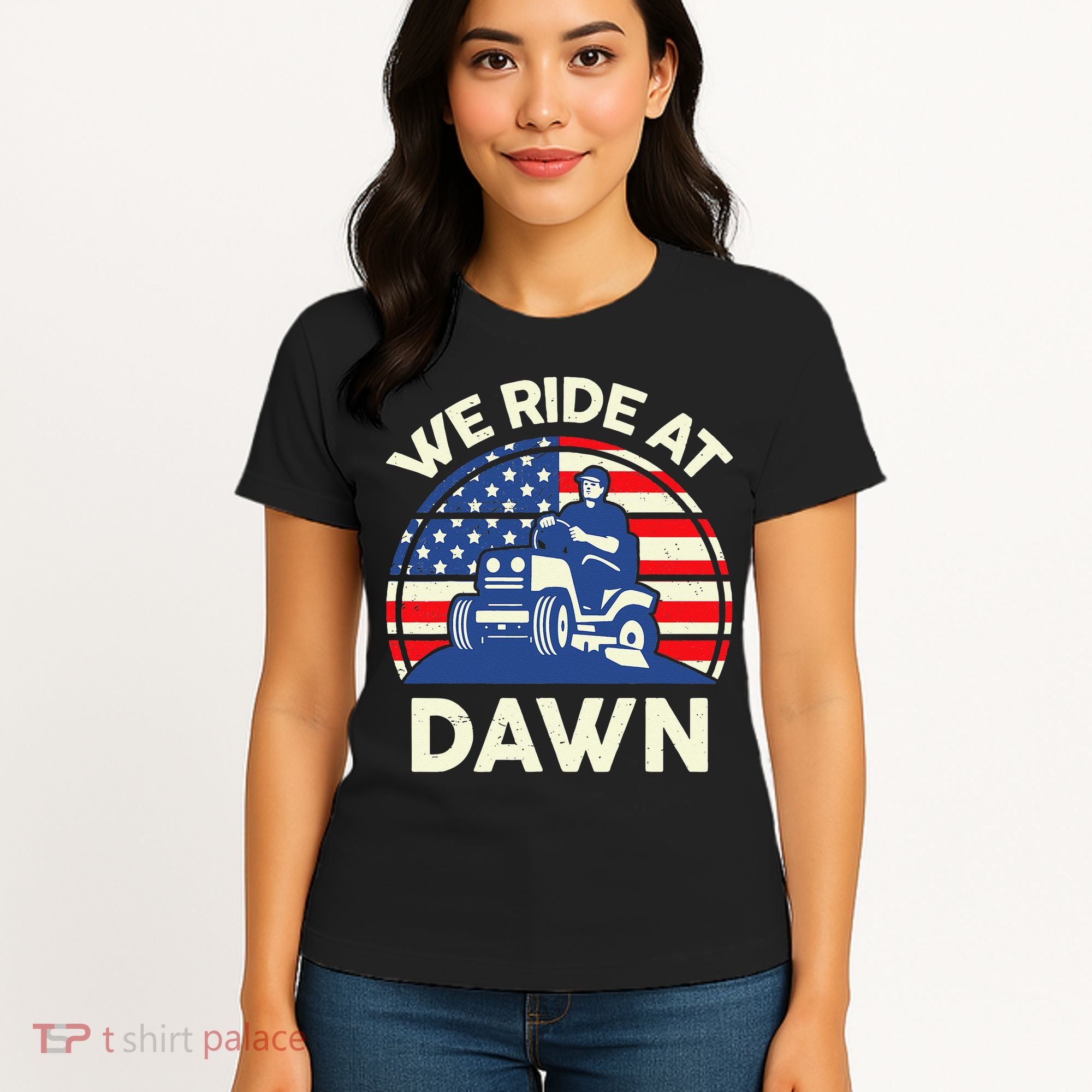 LawnMowing We Ride At Dawn LawnMower Women's T-Shirt