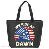LawnMowing We Ride At Dawn LawnMower Tote Bag thumb 0