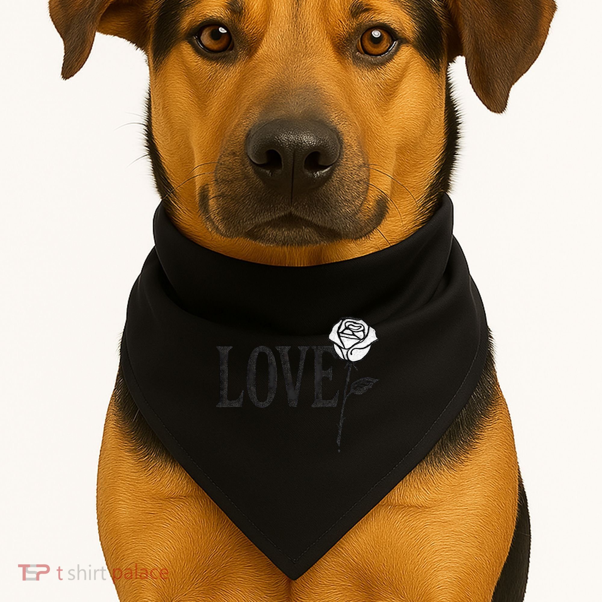 Love with Rose USA-Made Doggie Bandana