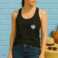 Love with Rose Women's Tank Top thumb 2