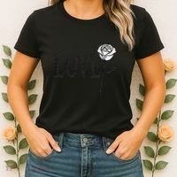 Love with Rose Women's T-Shirt thumb 2