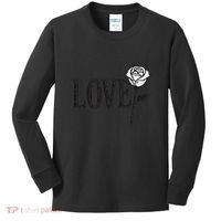 Love with Rose Kids Long Sleeve Shirt thumb 0