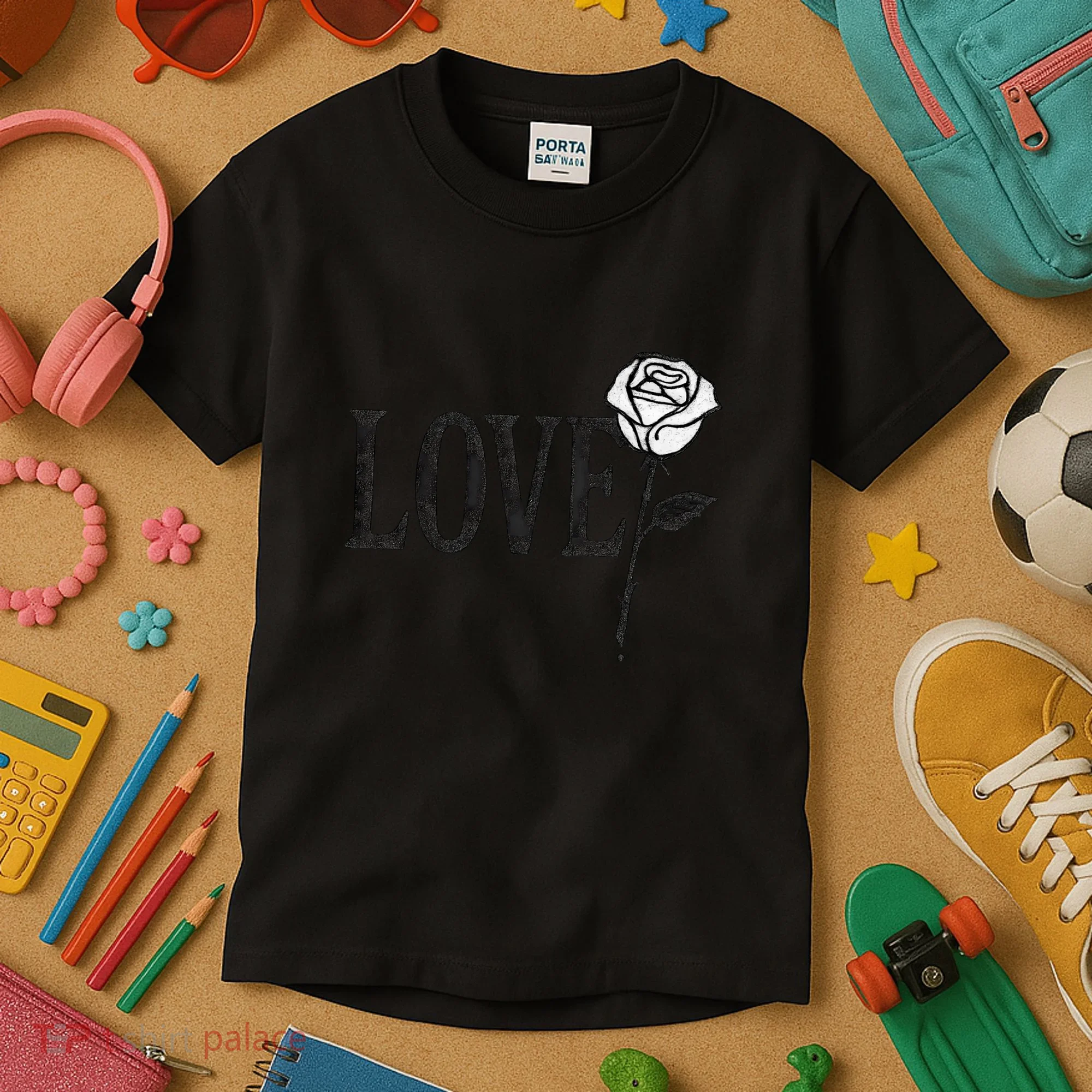 Love with Rose Kids T-Shirt