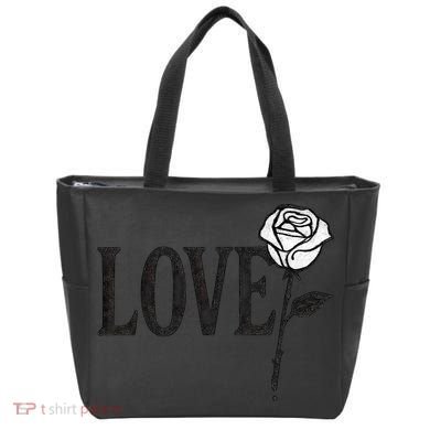 Love with Rose Tote Bag