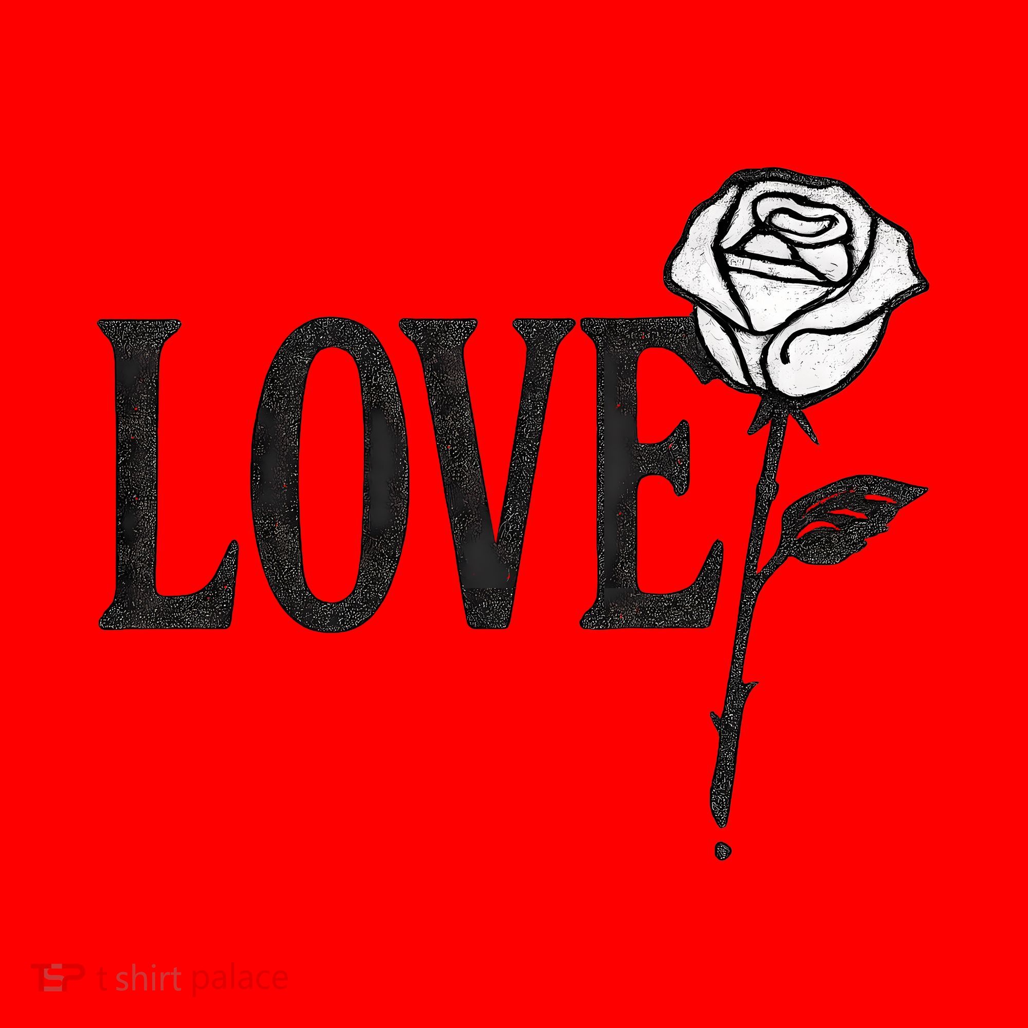 Love with Rose Santa Hat