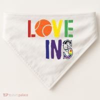Love Wins Seattle Mariners USA-Made Doggie Bandana thumb 0