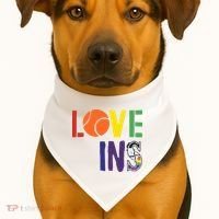 Love Wins Seattle Mariners USA-Made Doggie Bandana thumb 1