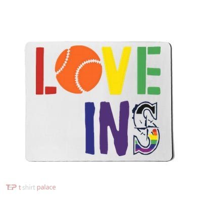 Love Wins Seattle Mariners Mousepad