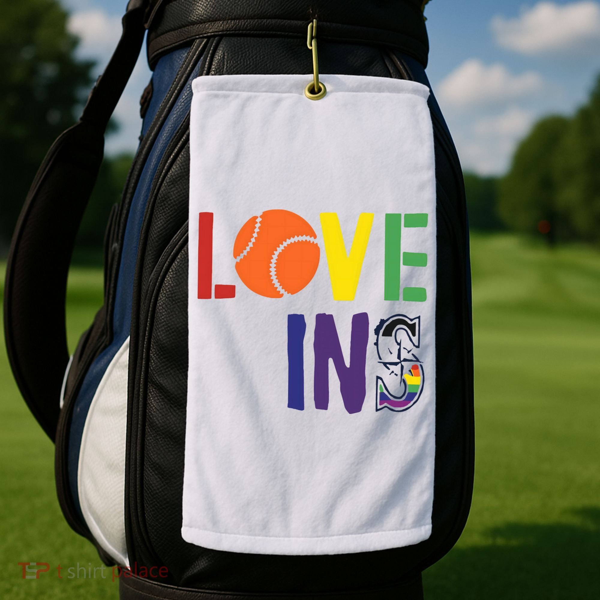 Love Wins Seattle Mariners Golf Towel
