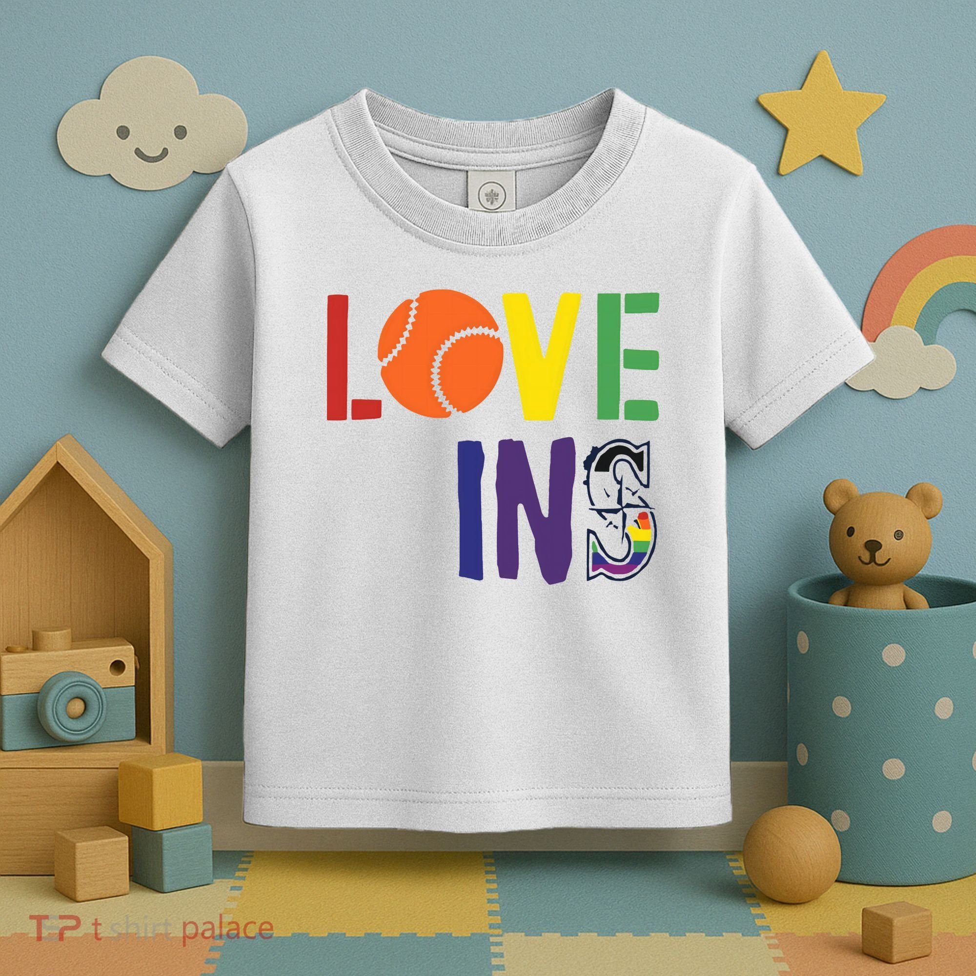 Love Wins Seattle Mariners Toddler T-Shirt