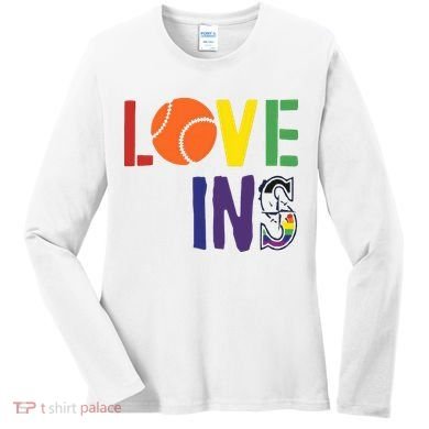 Love Wins Seattle Mariners Women's Long Sleeve Shirt