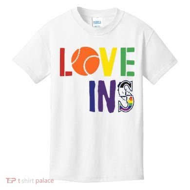 Love Wins Seattle Mariners Kids T-Shirt