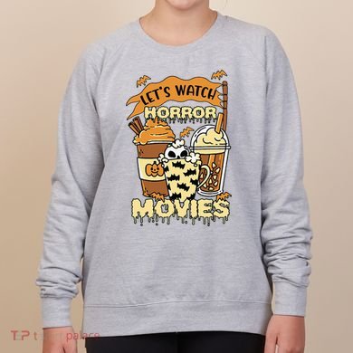 LetS Watch Scary Horror Movies Spooky Season Women's Sweatshirt