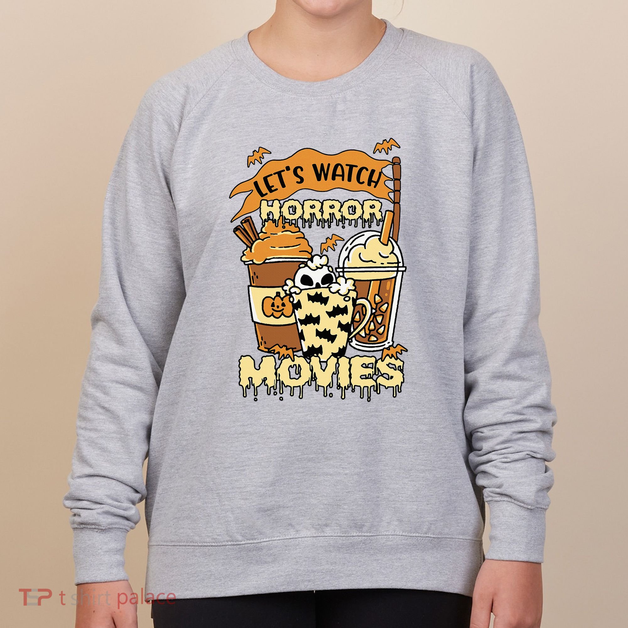 LetS Watch Scary Horror Movies Spooky Season Women's Sweatshirt