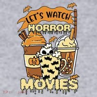 LetS Watch Scary Horror Movies Spooky Season Women's Sweatshirt thumb 2