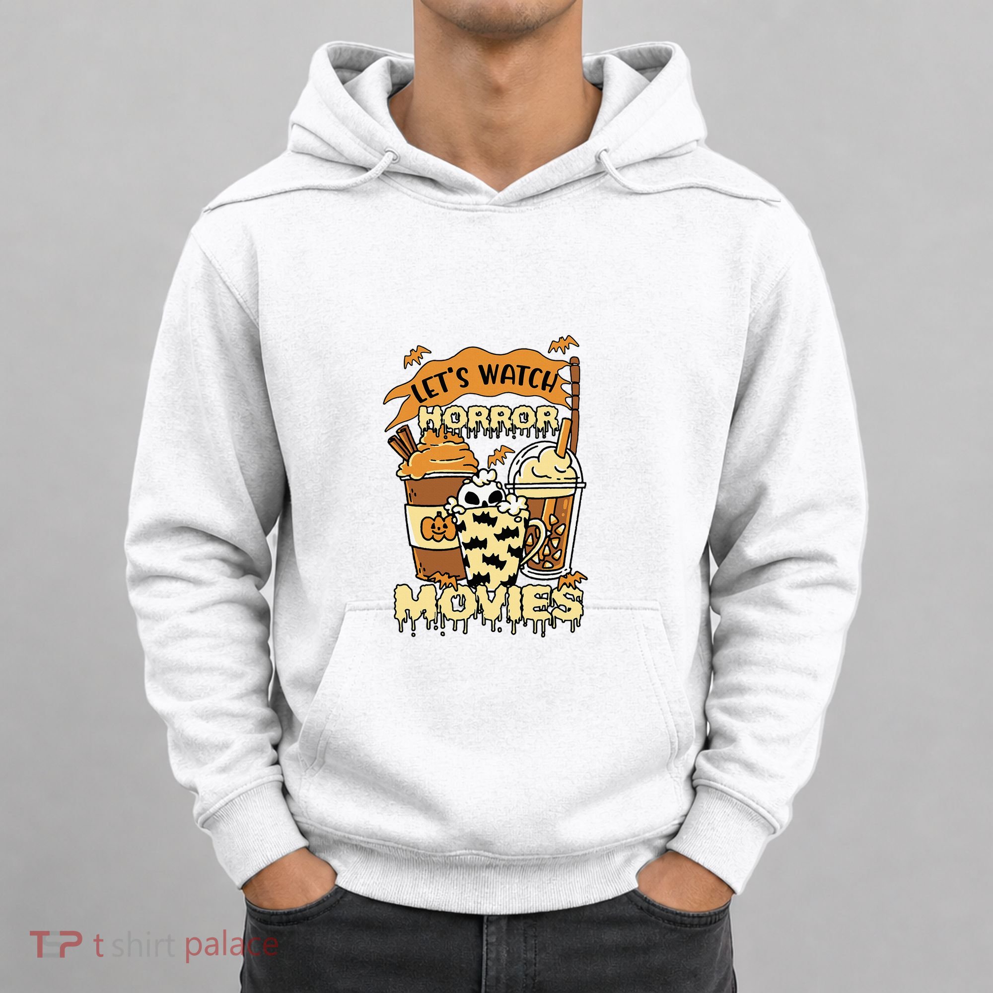 LetS Watch Scary Horror Movies Spooky Season Hoodie