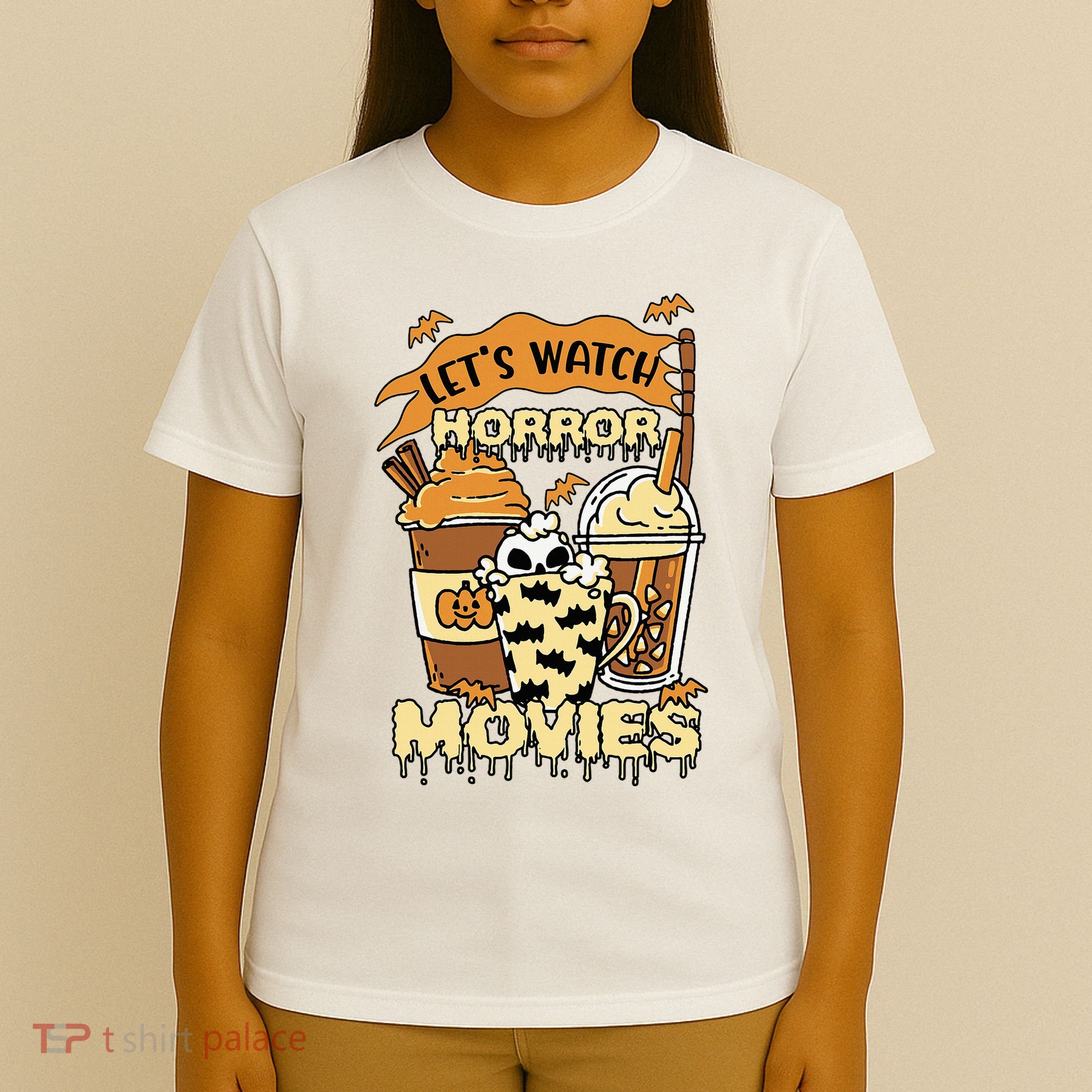 LetS Watch Scary Horror Movies Spooky Season T-Shirt
