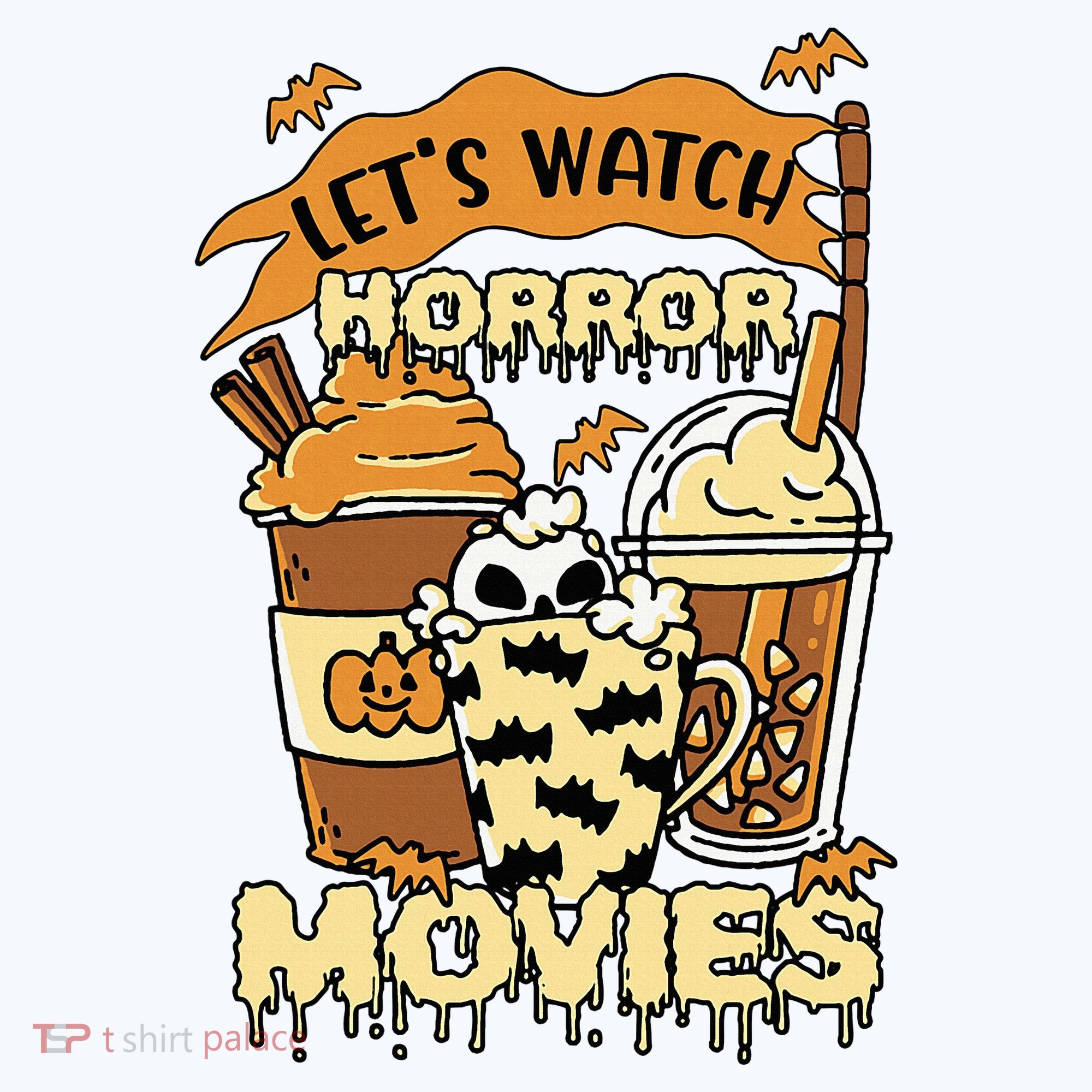LetS Watch Scary Horror Movies Spooky Season Pajama Set